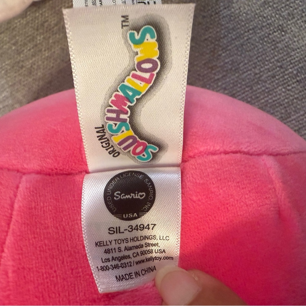 Squishmallow Sanrio Hello Kitty Pink 8" Kellytoy RARE NWT AUTHENTIC - Picture 7 of 9